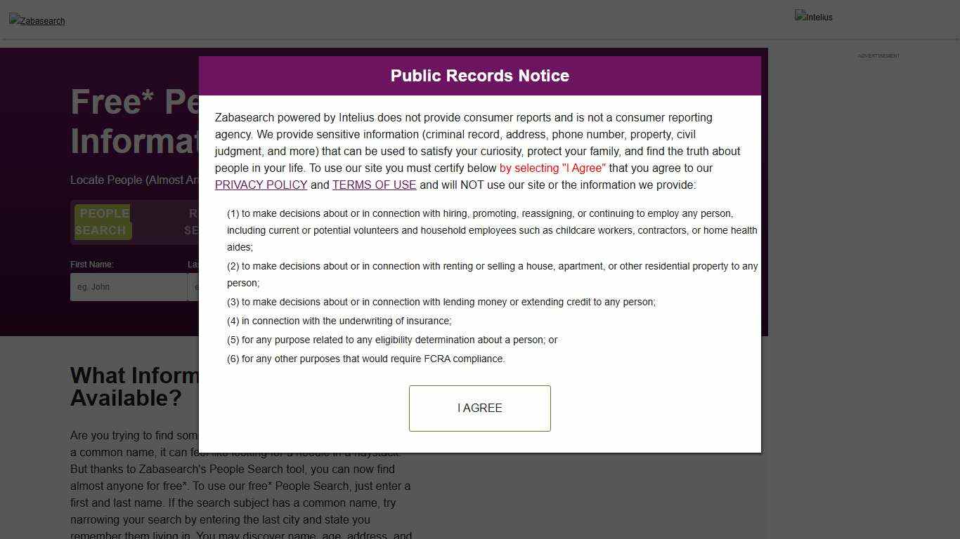 Free* People Search Engine - Search By Name & Phone Number ZabaSearch